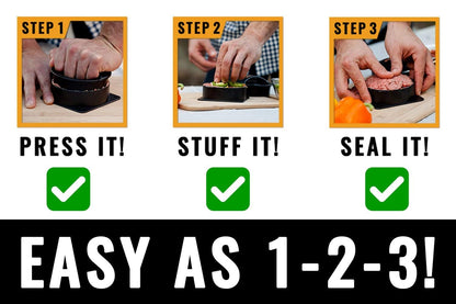 - Grillaholics Stuffed Burger Press and Hamburger Maker -