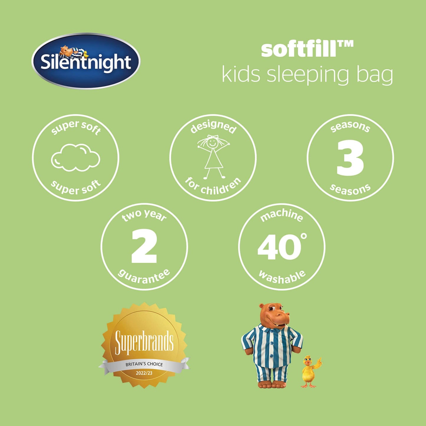 - Silentnight Kids Sleeping Bag | Girls Boys | 3 Season Mummy Sleeping Bag -
