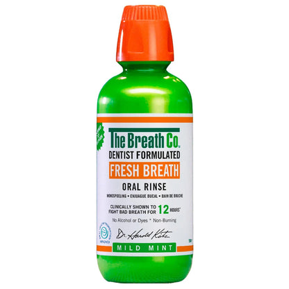 - The Breath Co Alcohol Free Mouthwash | Dentist Formulated Oral Rinse for 12 Hours -