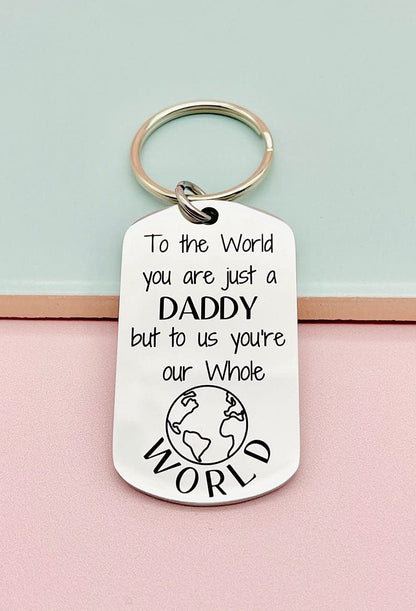 - Gift For Daddy | Father's Day Personalised Keyring -
