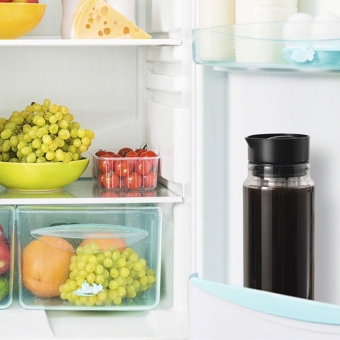 - Hama Xavax Cold Brew Coffee Maker 1 Litre | (Coffee Pot/Teapot with Removable Strainer Insert, Glass Jug for Cold Brew Coffee, Glass Jug 1000 ml) -