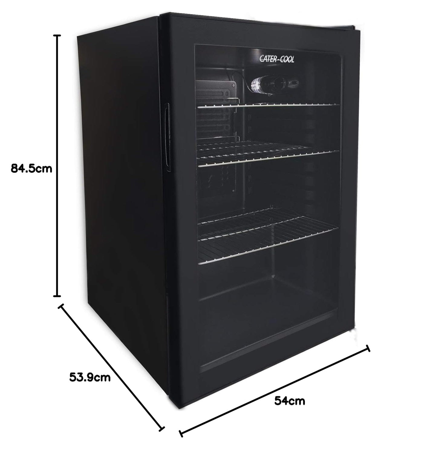 Cater-Wash 115ltr Single Door Black Eco Bottle Cooler (UK Mainland Only)