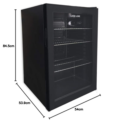 Cater-Wash 115ltr Single Door Black Eco Bottle Cooler (UK Mainland Only)