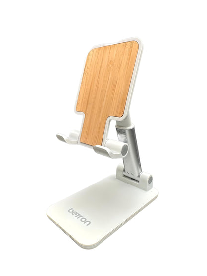 Betron Universal Phone Stand, Height Adjustable Holder, Foldable Cradle Dock Compatible with iPhone, Samsung Galaxy, and Other Smartphones