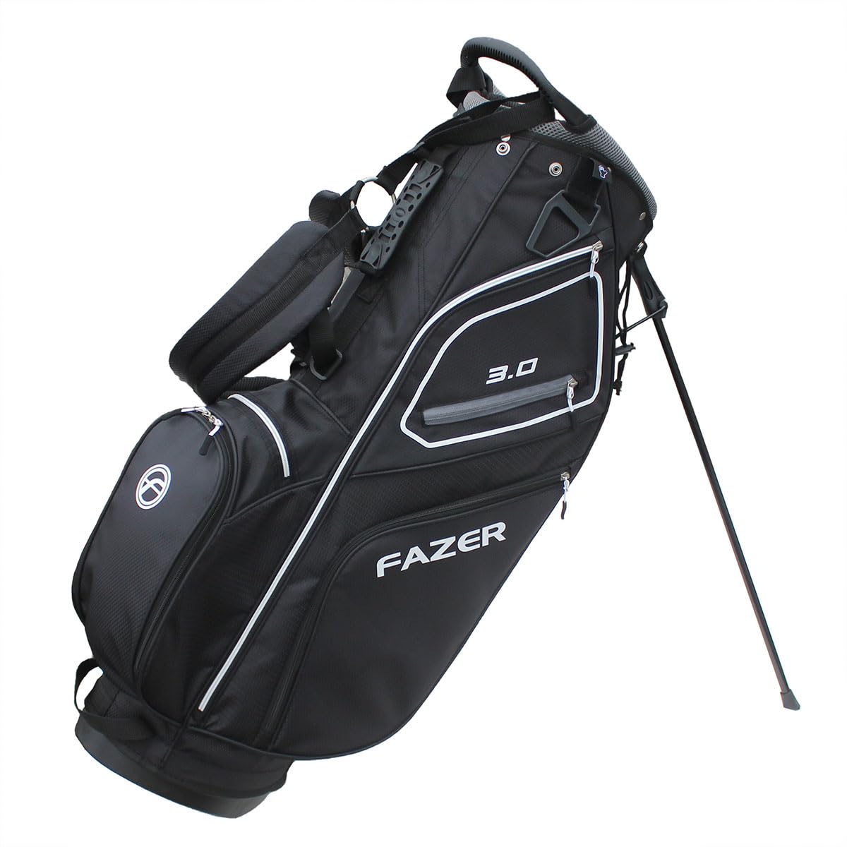 - FAZER 3.0 Lightweight Golf Stand Bag with a 6-Way Club Divider | Full-Length Club Dividers & 6 Zippered Pockets -