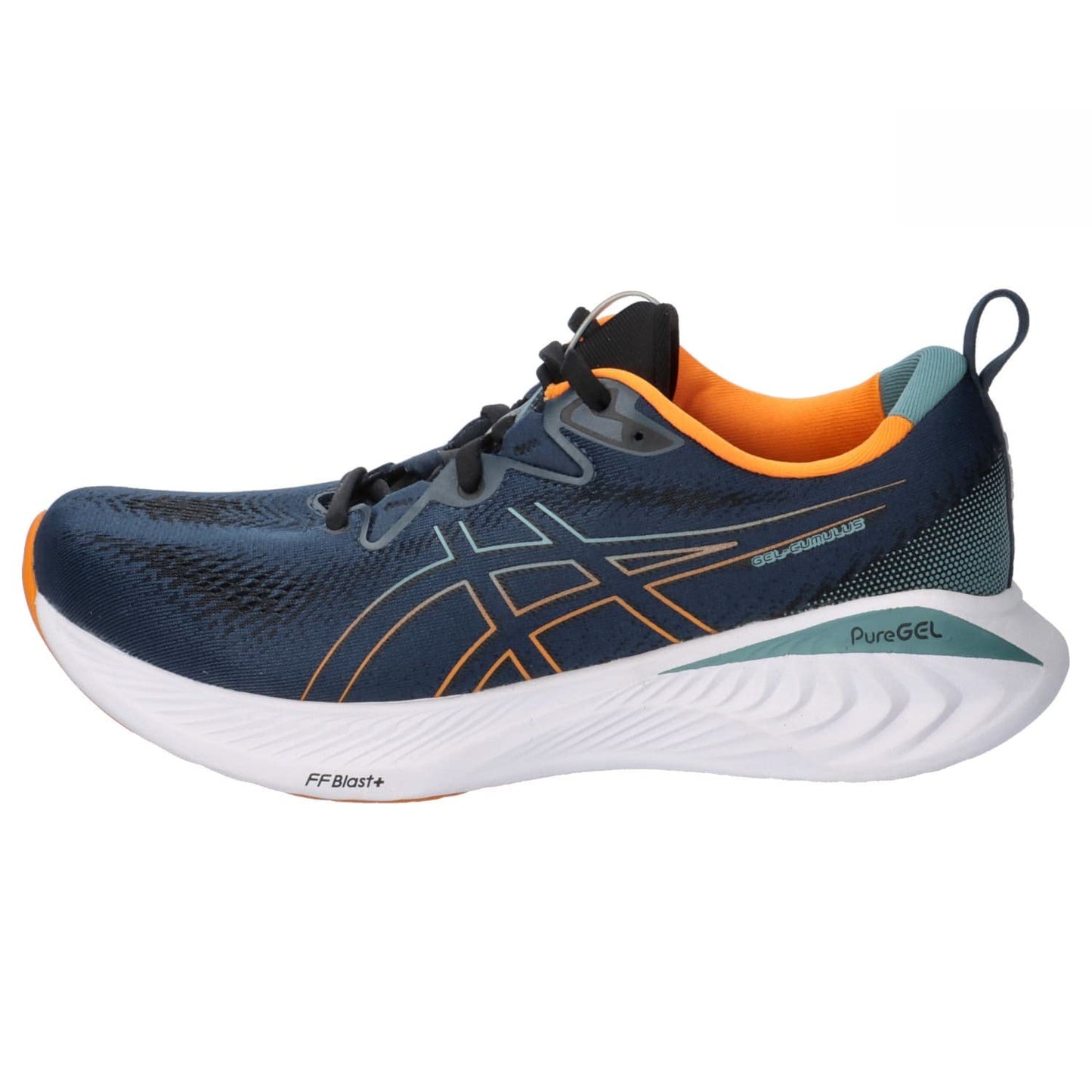 ASICS Cumulus 25 Man Running Shoes Blue Orange