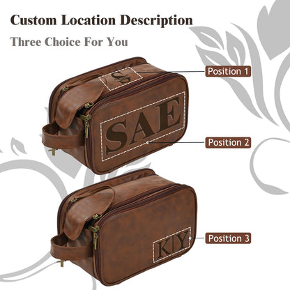 - Personalized Toiletry Bag for Men | Custom Name Toiletry Bag | Gift For Dad Or Husband -