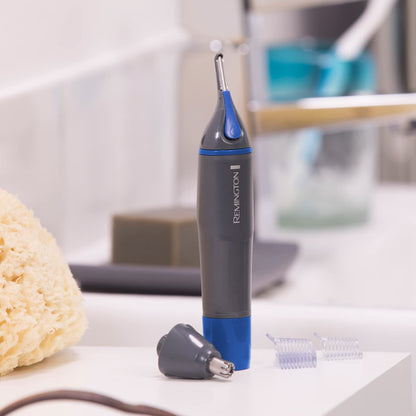 - Remington Nose, Ear and Eyebrow Trimmer for Men | Comfort Tip Blade | Rotary Trimmer | Showerproof | Battery Included -