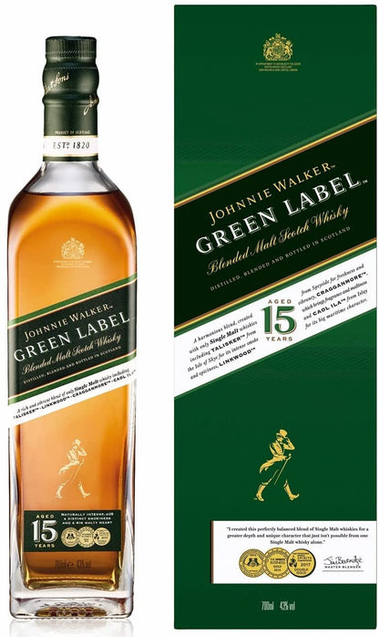 - Johnnie Walker Green Label Blended Malt Scotch Whisky | Scotch Whisky 70cl -