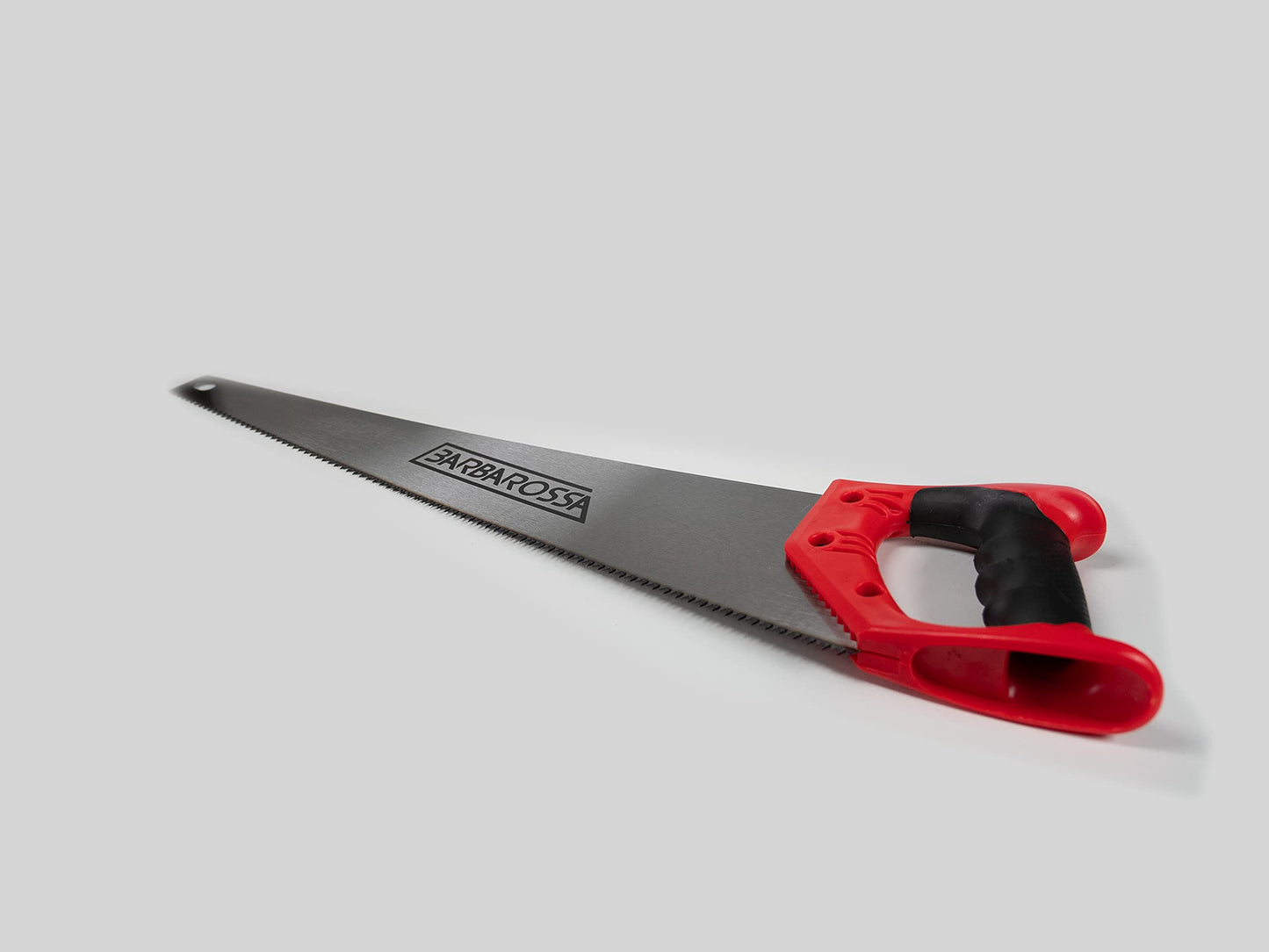 Barbarossa Pro Hand Saw, Perfect for 1st Fix Heavy Duty Sawing, Trimming, Gardening, Wood Cutting, Plastic, Made from Carbon steel with 8 TPI / 9 points, ABS plastic soft Grip handle (14" / 350mm)