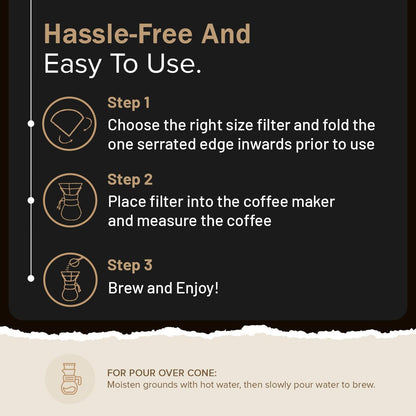 300 size V02 white coffee filter papers, compatible with Hario size 02 by EDESIA ESPRESS