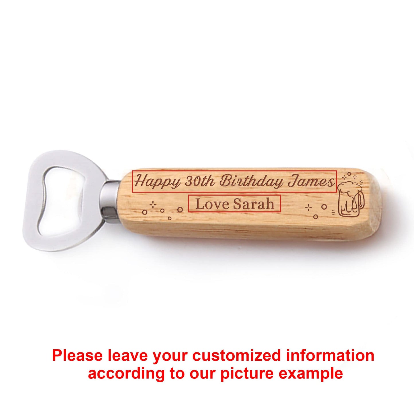 - Personalised Bottle Opener for Him | Engraved -