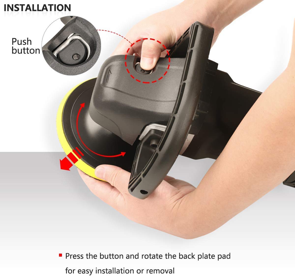 - Electric Car Polisher | SPTA 7 Inch 180mm Rotary Polisher | Car Polisher Electric Polisher -