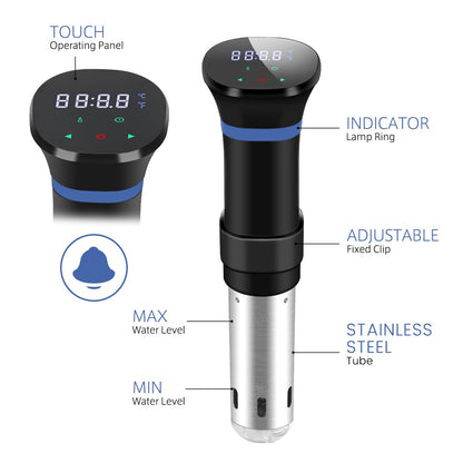- Sous Vide Cooker | 1000W Sous Vide Precision Cooker | Immersion Circulator Sous Vide Machine -