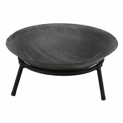 - Geezy Large Cast Iron Garden Fire Pit | Basket Patio Heater | Log Wood Charcoal Burner -