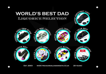 - Worlds Best Dad - Retro Liquorice Hamper