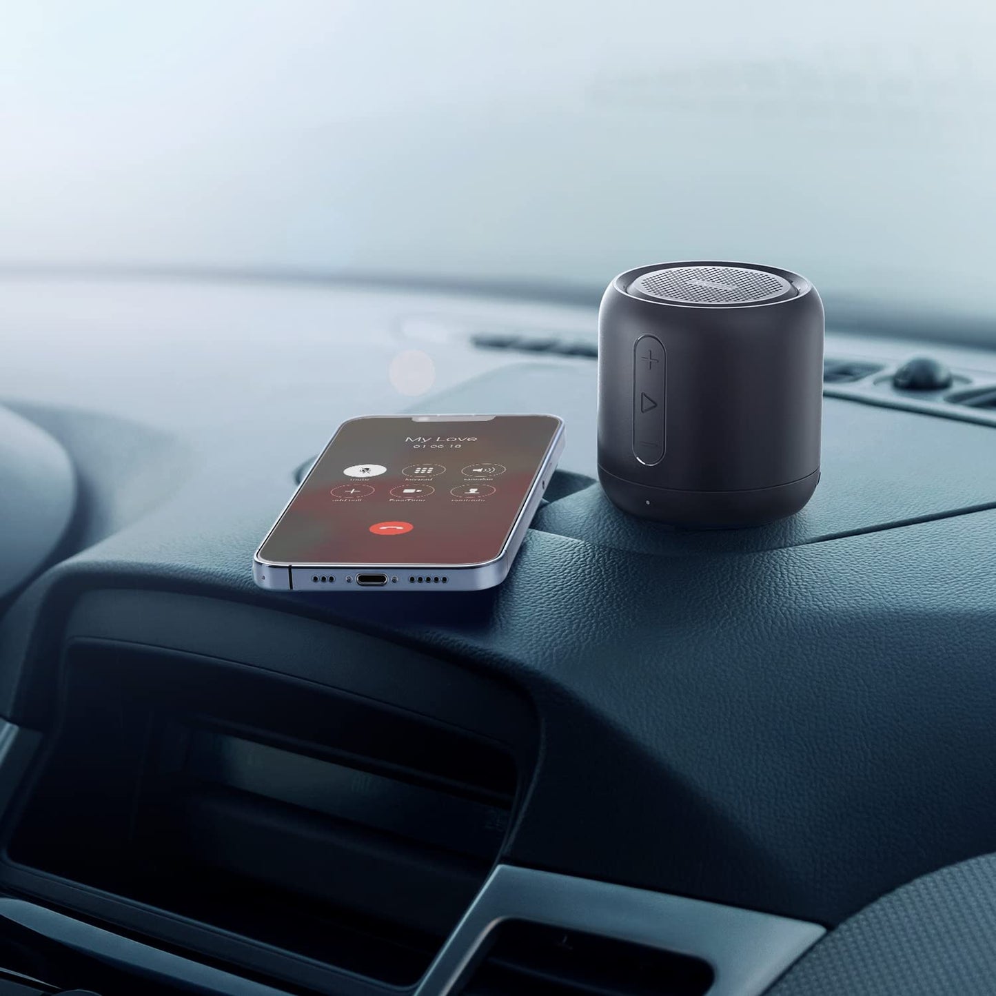 Anker Soundcore mini, Super-Portable Bluetooth Speaker with 15-Hour Playtime, 66-Foot Bluetooth Range, Wireless Speaker with Enhanced Bass, Noise-Cancelling Microphone, for Outdoor, Travel, Home