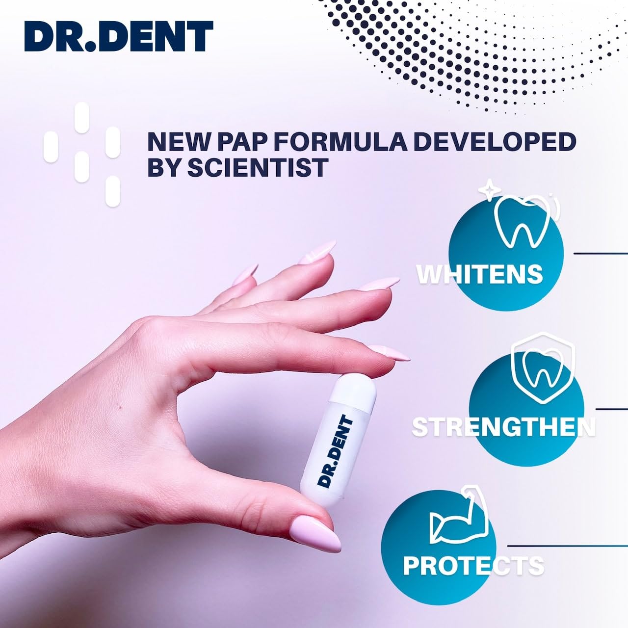 - DRDENT Professional LED Teeth Whitening Kit | Sensitivity Free Formula | 8 Teeth Whitening Gel Pods 33.6ml -
