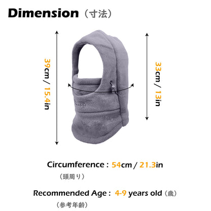 - TRIWONDER Kids Balaclava Hat | Winter Neck Warmer Hood | Ski Fleece Hat -