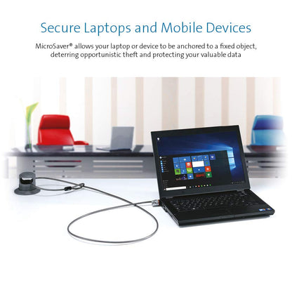 - Kensington Laptop Lock | MicroSaver Keyed Laptop Lock | High-Carbon, Cut-Resistant Cable -