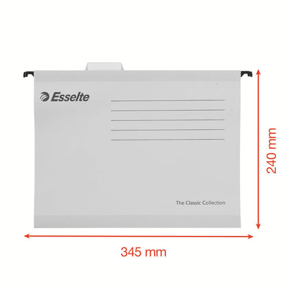 - Esselte A4 Reinforced Filing Cabinet Suspension File | Pack 15 Made from Strong 100% Recycled Card -