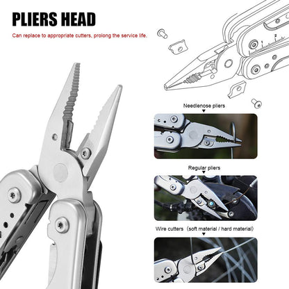 - ROXON Flash Multitool Pliers | Survival Tool | Multi Tool with Flint Rod -