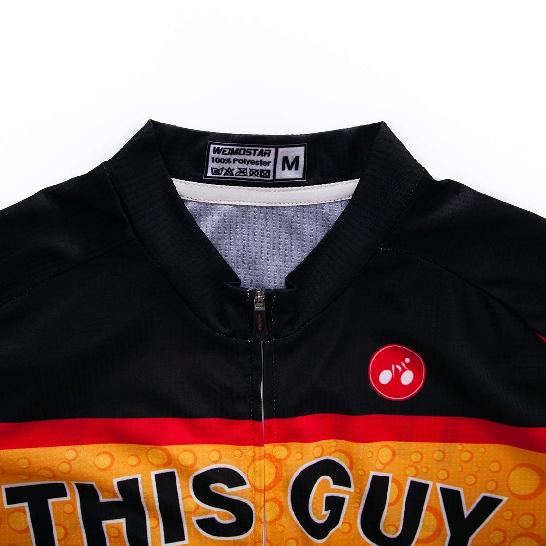 Cycling Jersey Men Bike Clothing Bicycle Jersey topMountain Road MTB Jersey Shirt Short Sleeve Team Sports Wear Orange Black Size L