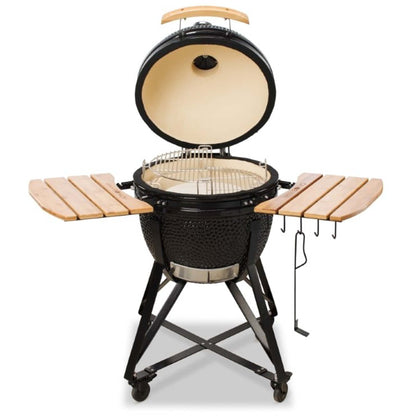 - KAMADO BONO Ceramic BBQ Grill | 20" | Kamado BBQ Charcoal Grill With Dual Zone Grilling System -
