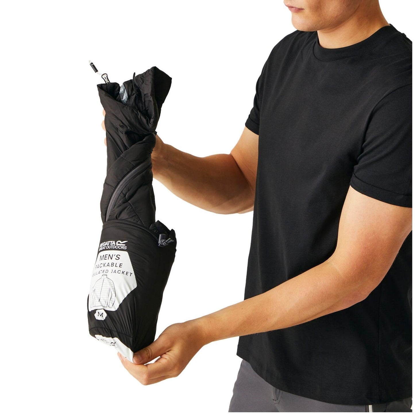 -  Regatta Mens HillPack II Packaway | Full Zip Padded Jacket -