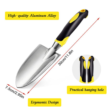 - Garden Tool Set 3 Piece Aluminum Gardening Tools Kit -