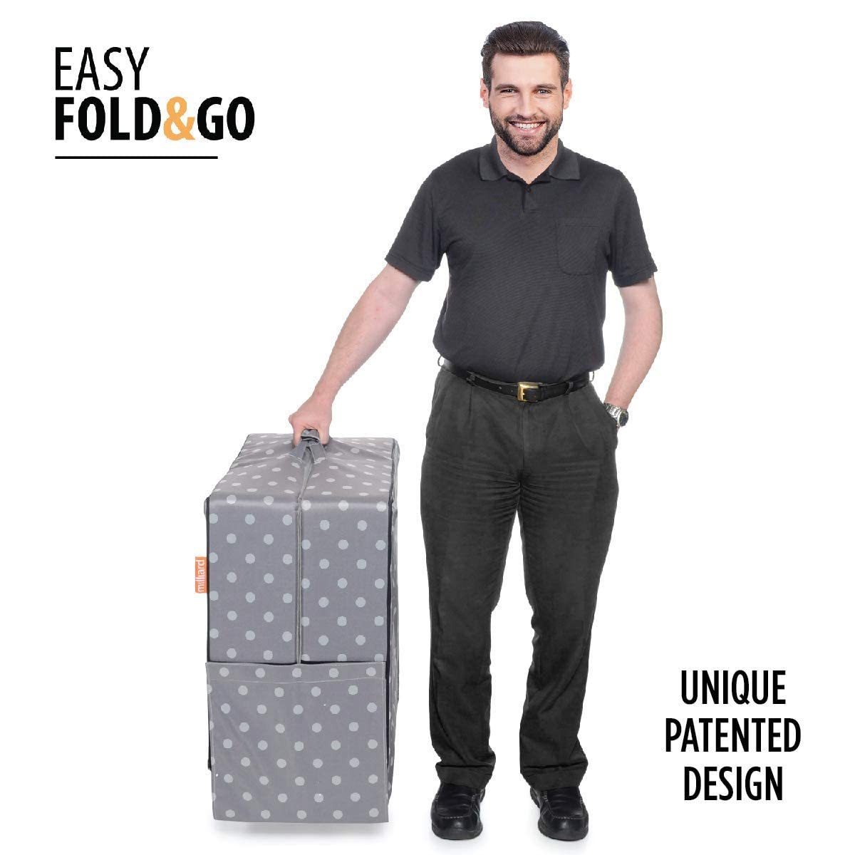 - Milliard Portable Toddler Bumper Bed | Folds for Travel -