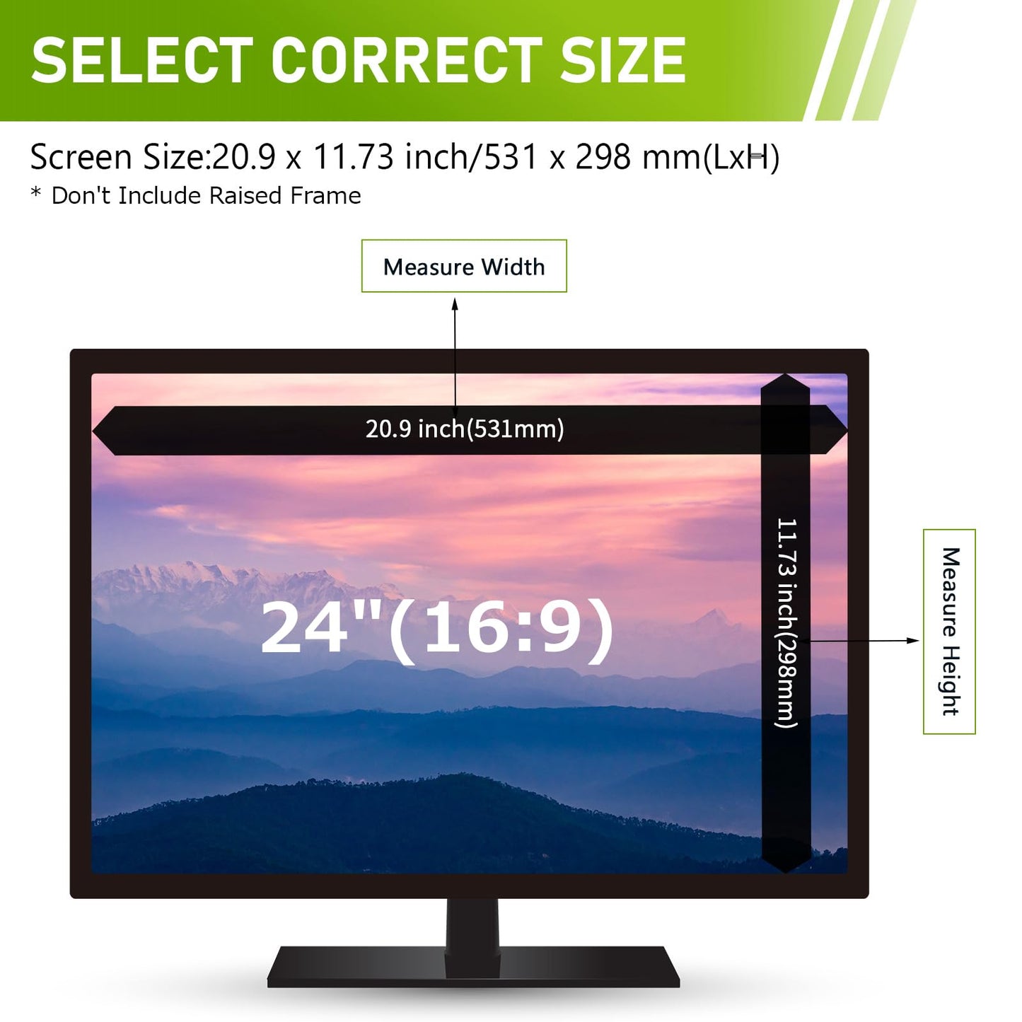 - LAMA 24 Inch Computer Privacy Screen Filter | Universal Computer Monitor Privacy Filters -