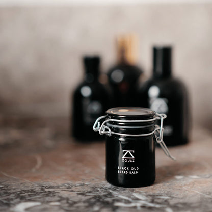 - ZOUSZ Black Oud Beard Balm for Men with Shea Butter