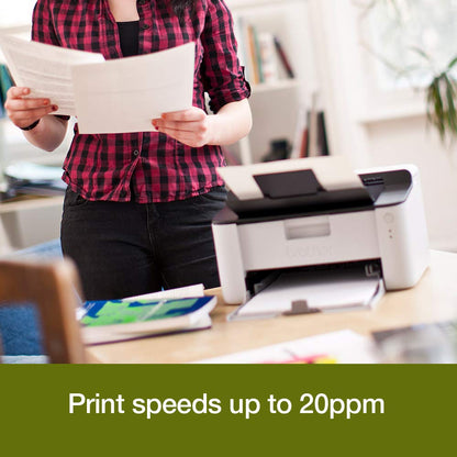Brother HL-1110 Mono Laser Printer - Single Function, USB 2.0, Compact, A4 Printer