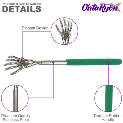 - OntaRyon Telescopic Back Scratcher | Novelty Gifts for Men & Women | Portable Handheld Massage Stick -