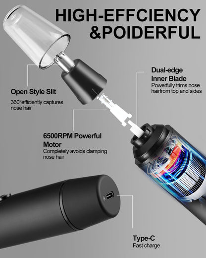 - Rechargeable Nose Hair Trimmer for Men | 2024 Painless Upgrade Nose Trimmer -