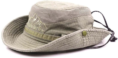 - THENICE | Cotton Sun Cap | Outdoor Bucket Mesh Boonie Hat