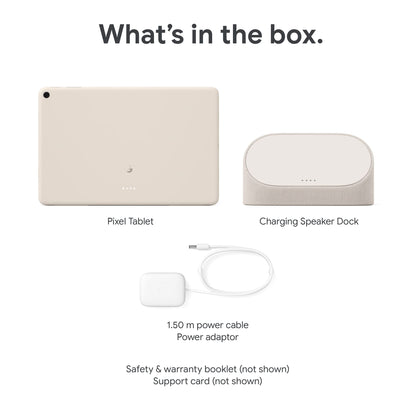 - Google Pixel Tablet with Charging Speaker Dock | (11 Inch Display, 128 GB Storage, Android, 8 GB RAM) | Porcelain -
