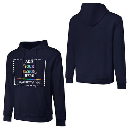 Custom Men's and Women's Hoodies Design Your Own Personalized DIY Pictures and Text Fall Winter Hooded Front (UK, Alpha, 5XL, Regular, Regular, Navy Blue)