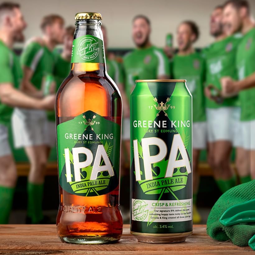 - Greene King IPA Ale Bottled Beer | Case of 8x 500ml beer bottles -