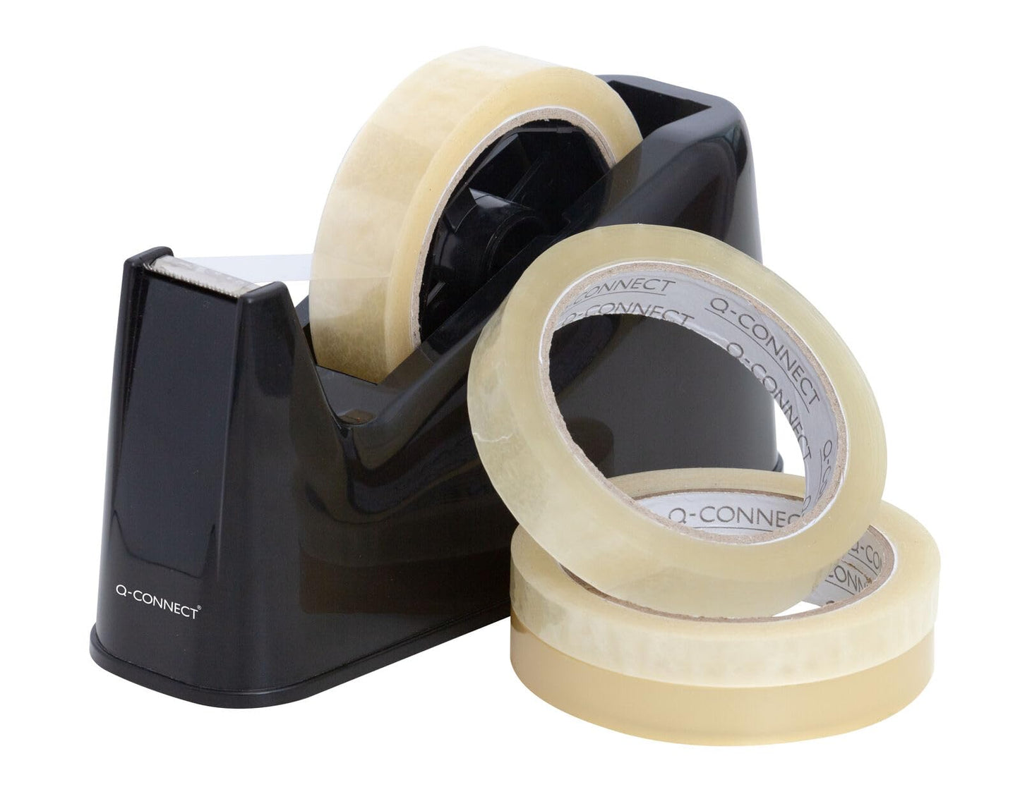 - Q-Connect Tape Dispenser | Extra Large | 25mm x 33/66m Tape | Black -