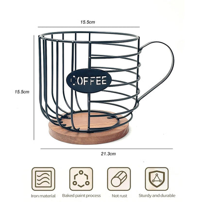 - Hniuyun Coffee Pod Organizer | Counter Coffee Capsule Holder | Coffee Bar Accessories -