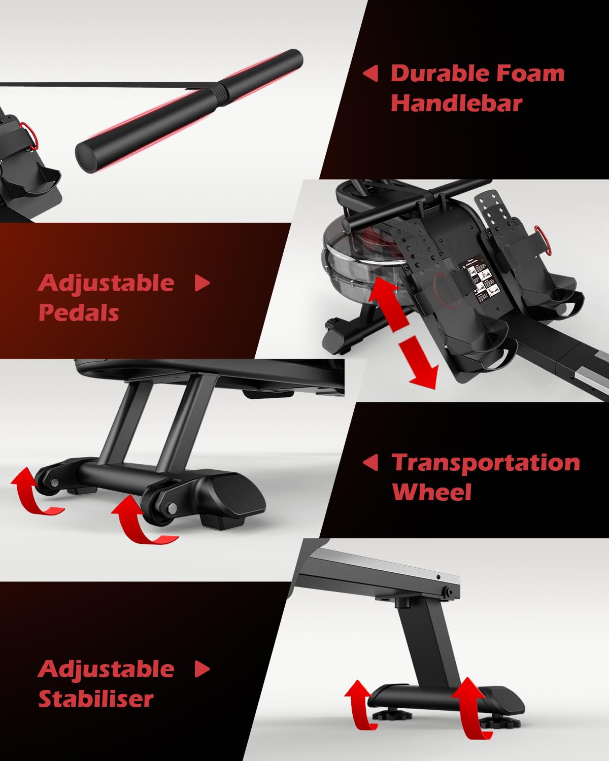 - PASYOU Water Rowing Machine | Foldable Rowing Machine for Home Gym -