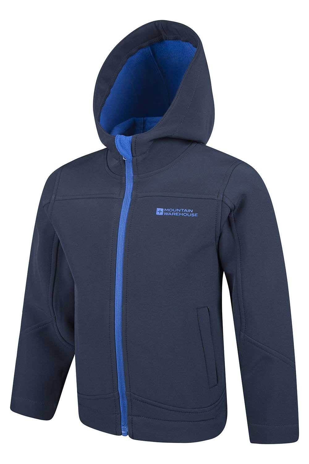 - Mountain Warehouse Exodus Kids Softshell Jacket | Breathable | Wind Resistant | Water Resistant & Fleece Lined -