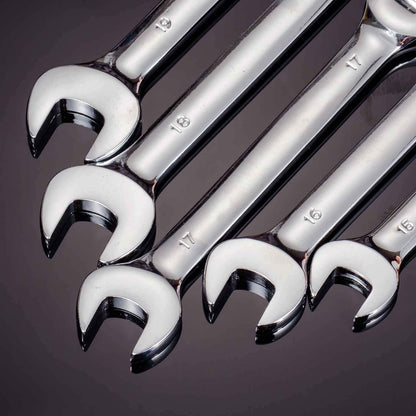 - Qnkaa Ratchet Spanner Set | 12pcs Metric Flexible Combination Wrench-
