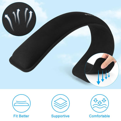 - ELZO Keyboard & Mouse Wrist Rest Pad Support | 65D High-Density Thicken Memory Foam Padding -