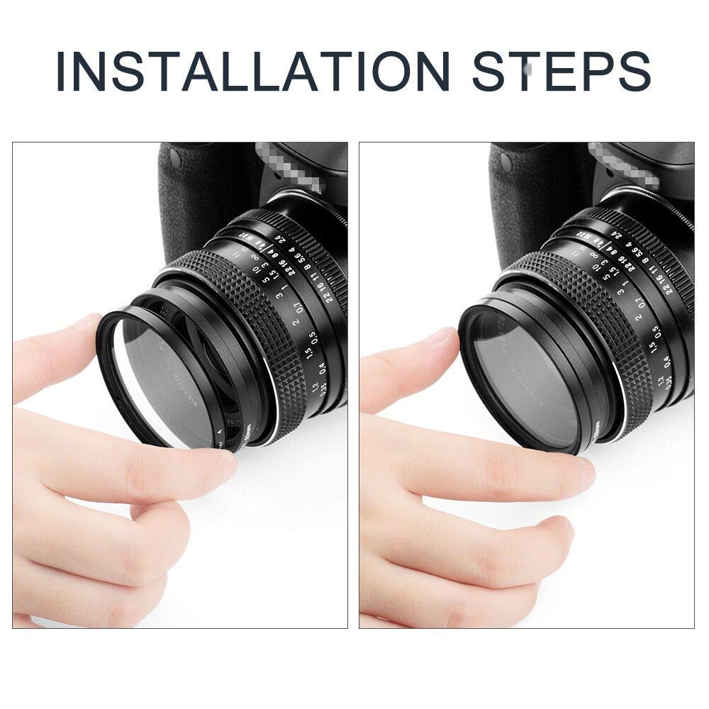 - Fotover 58mm Star Filter 3 Pieces (4 Points,6 Points,8 Points) | Centre Pinch Lens Cap -