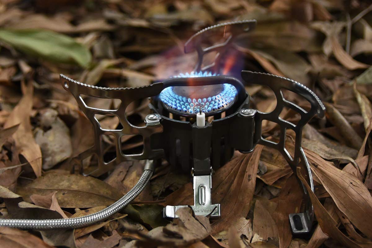 Boundless Voyage High Power Portable Lightweight Stove Camping Gas Stove Fishing Stove for Outdoor Camping Hiking Cooking