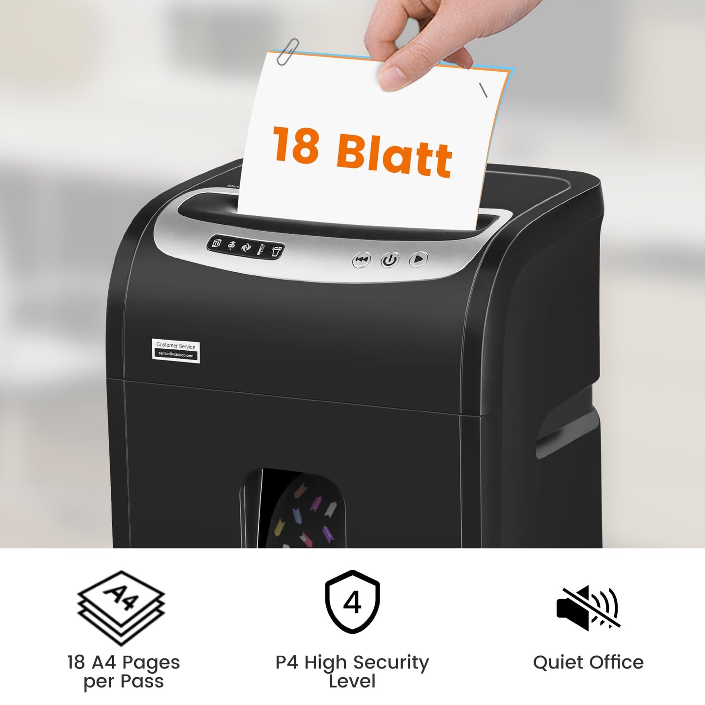 - VidaTeco Mirco-Cut Paper Shredder Heavy Duty -
