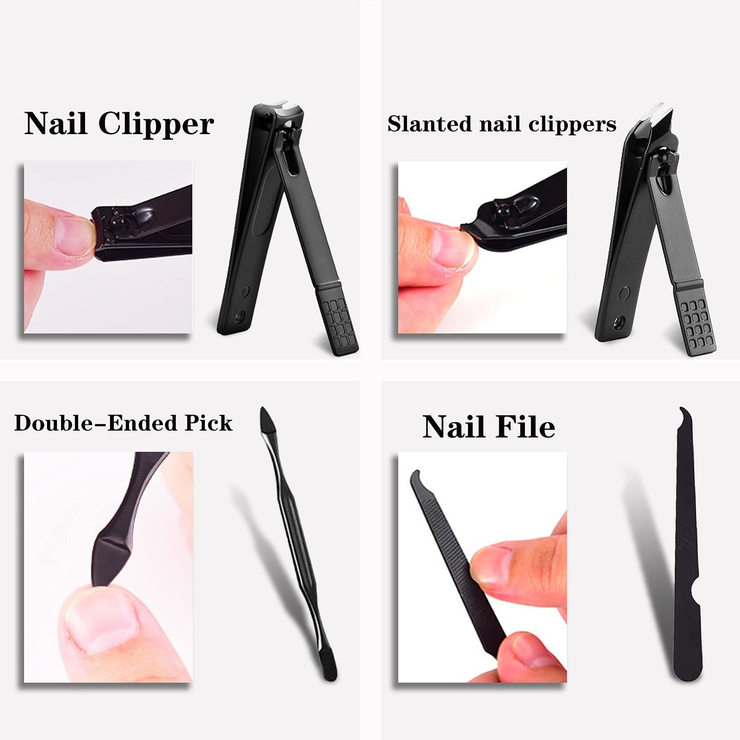- Professional Manicure Stainless Steel Set | 7 pcs Portable Nail Clippers Set | Pedicure Set -